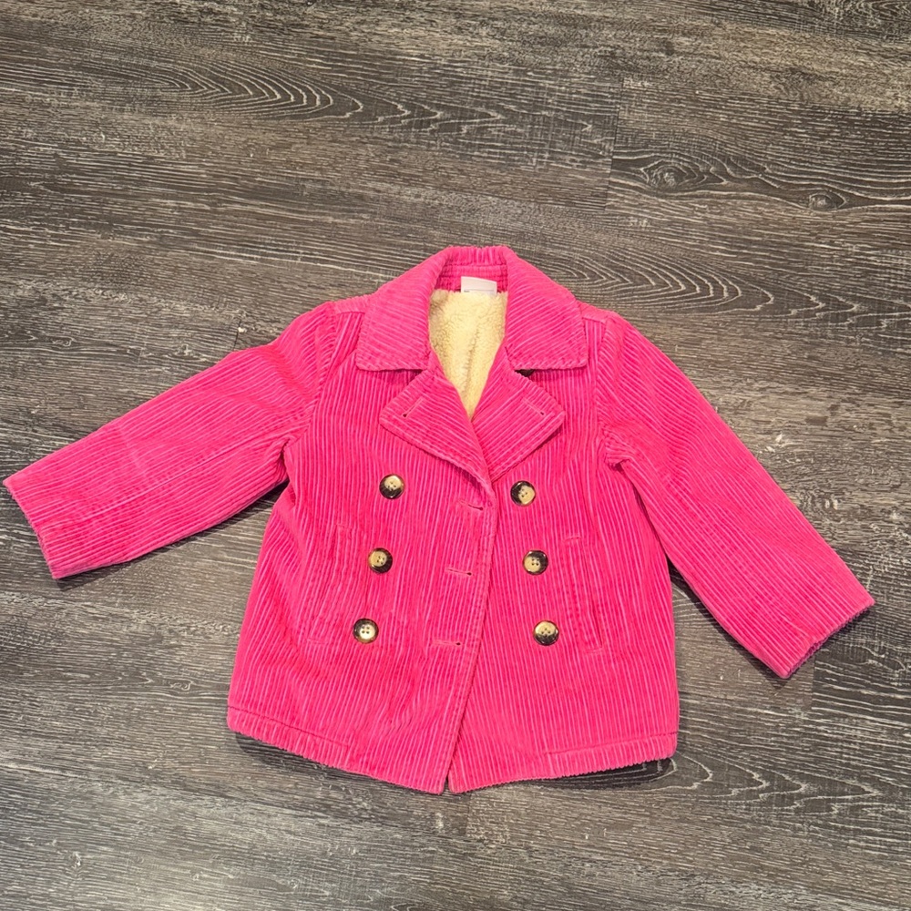 Hanna Andersson Pink Pea Coat Size 110
